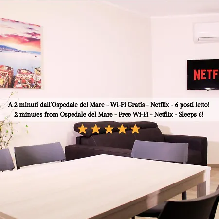 Ospedale Del Mare - Wi-Fi Gratis E Parcheggio Gratuito Apartment Naples Exterior photo